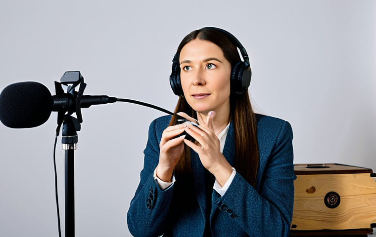ASMR과 이완 반응 연구 결과 - ASMRtist in Action**

"A professional ASMRtist recording a video with binaural microphones in a cozy...