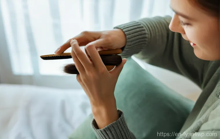 ASMR이 스트레스 호르몬에 미치는 영향 - **Prompt:** "A person (gender-neutral, dressed in a comfortable, modest t-shirt and loose pants) sit...